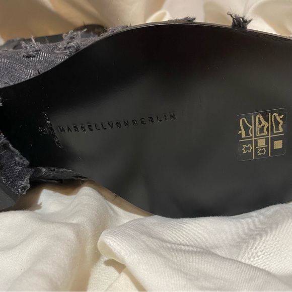 Marcell Von Berlin Men’s Denim Chelsea Boots - Picture 10 of 10